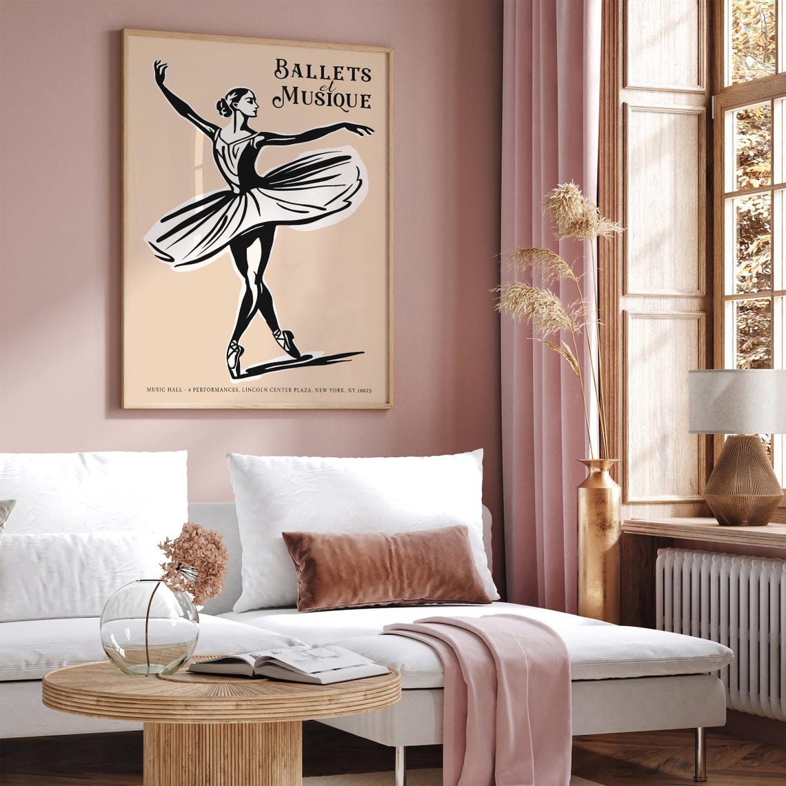 Vintage NYC Ballets et Musique Lincoln Center Ballet Dancer Poster - Image 6