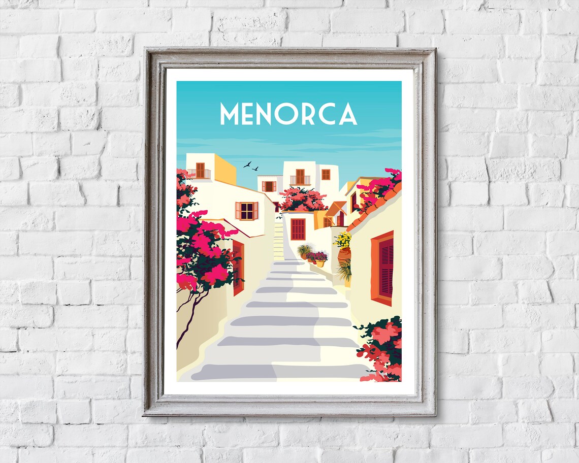 Menorca Travel Poster, Spain Travel Art Print - Image 2