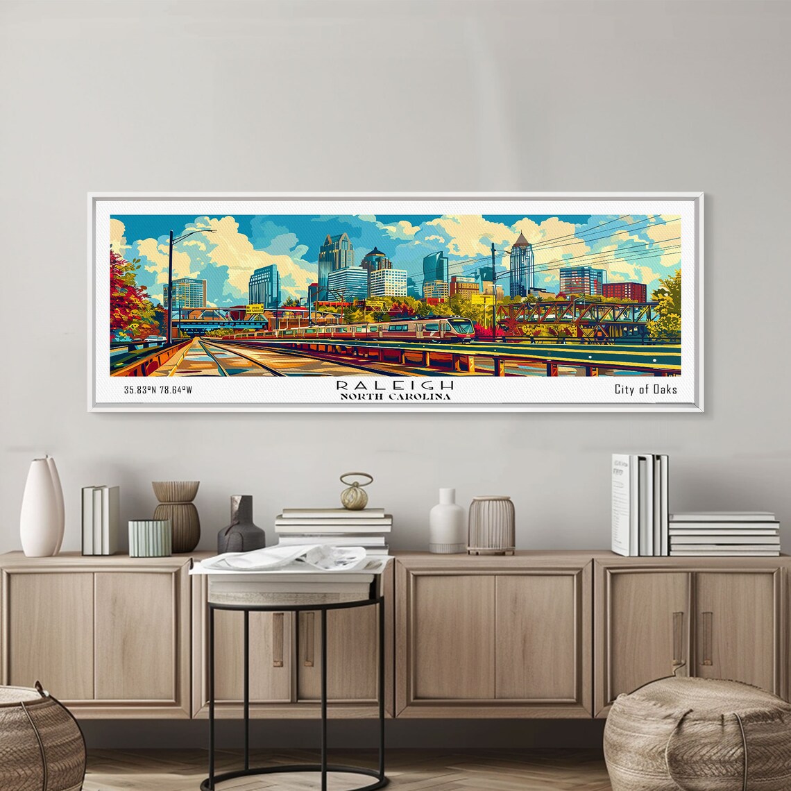 Raleigh, North Carolina Mid-Century Travel Poster - Image 4
