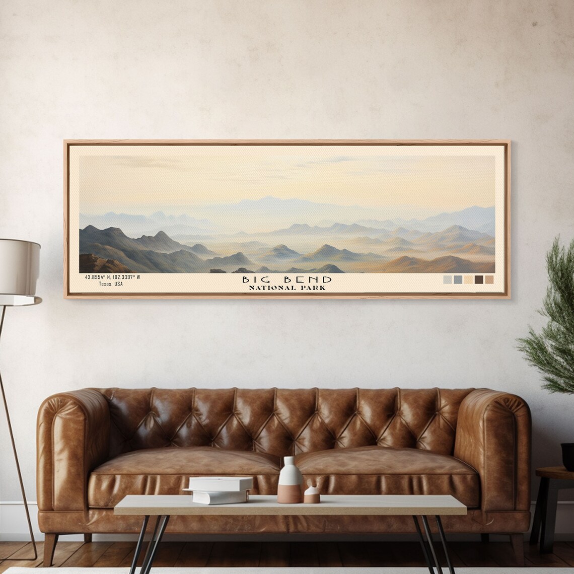 Big Bend National Park, Texas Minimalist Travel Poster