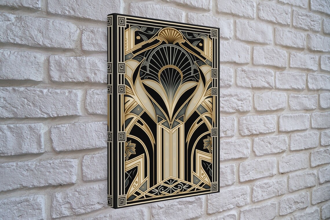 Art Deco Geometric Pattern, Abstract Office Art Print