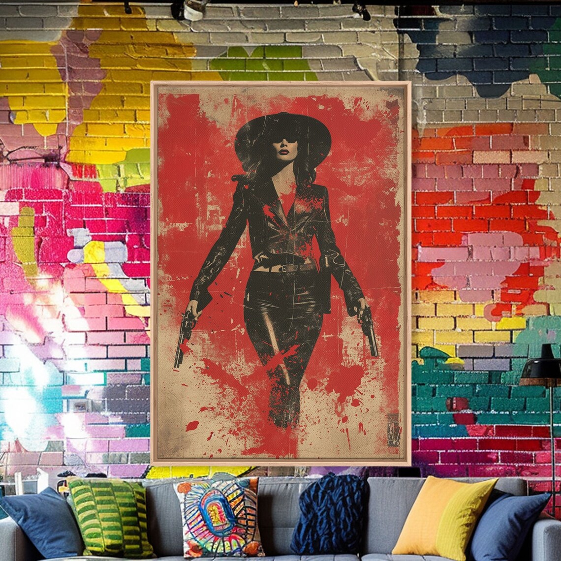 Western Cowgirl Book Cover Art, Modern Western Poster - Image 5