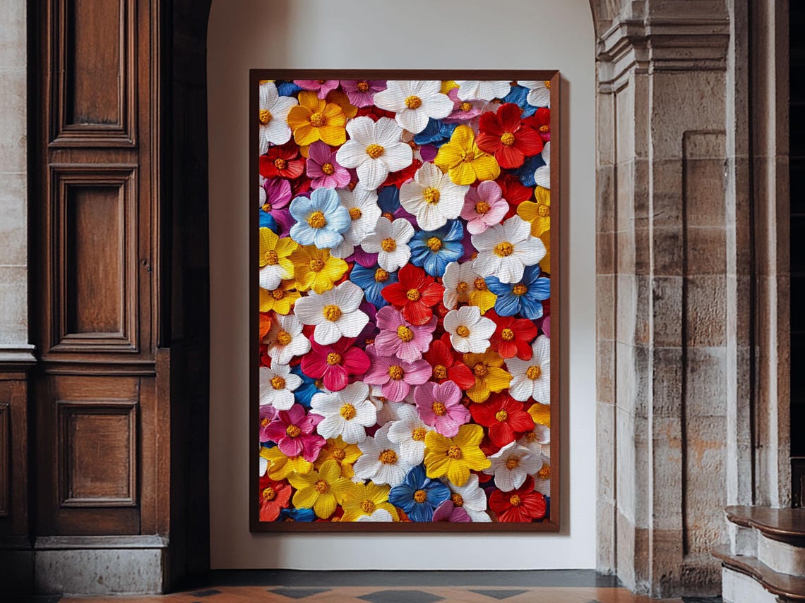 Botanical Prints Wall Art Framed Print 3d Effect Flower Art Modern Art Cute Room Decor Aesthetic Decor Trendy Wall Art Nuevart - Image 2
