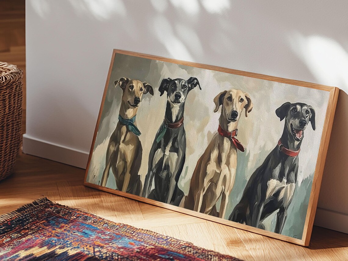 Vintage Hunting Dog Painting Print, Cottagecore Art - Image 6