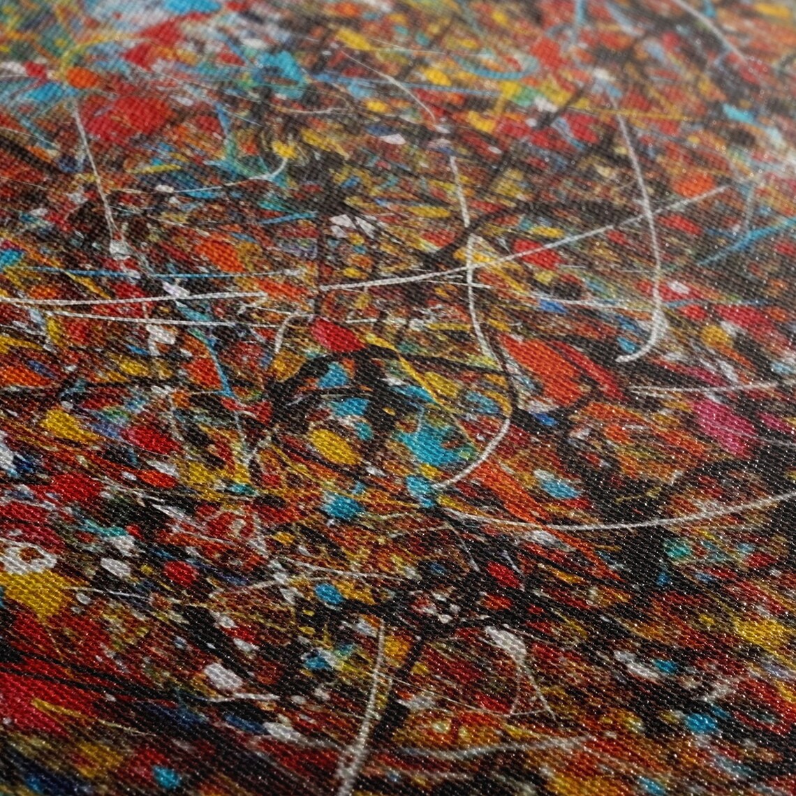 Jackson Pollock Style Abstract Graffiti Wall Art Print - Image 2