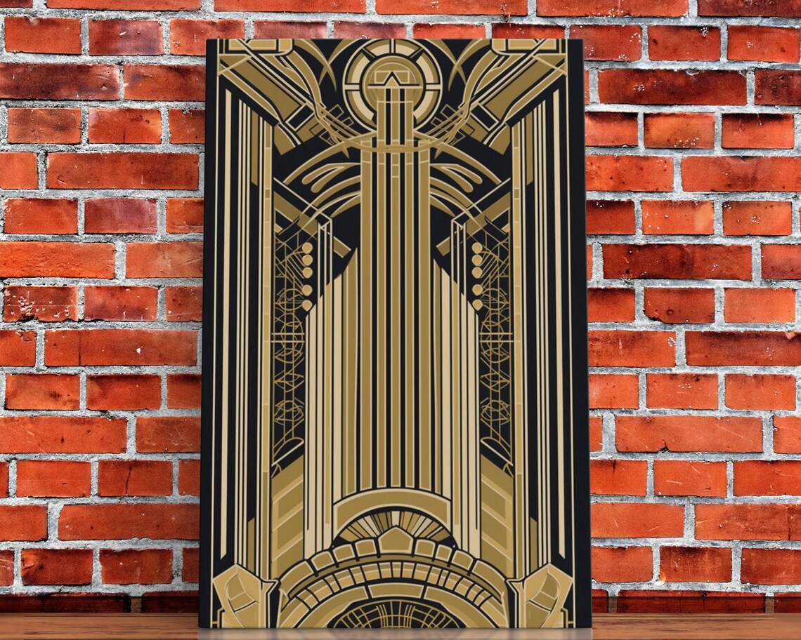 Art Deco Pattern Art Print, Geometric Office Decor - Image 5