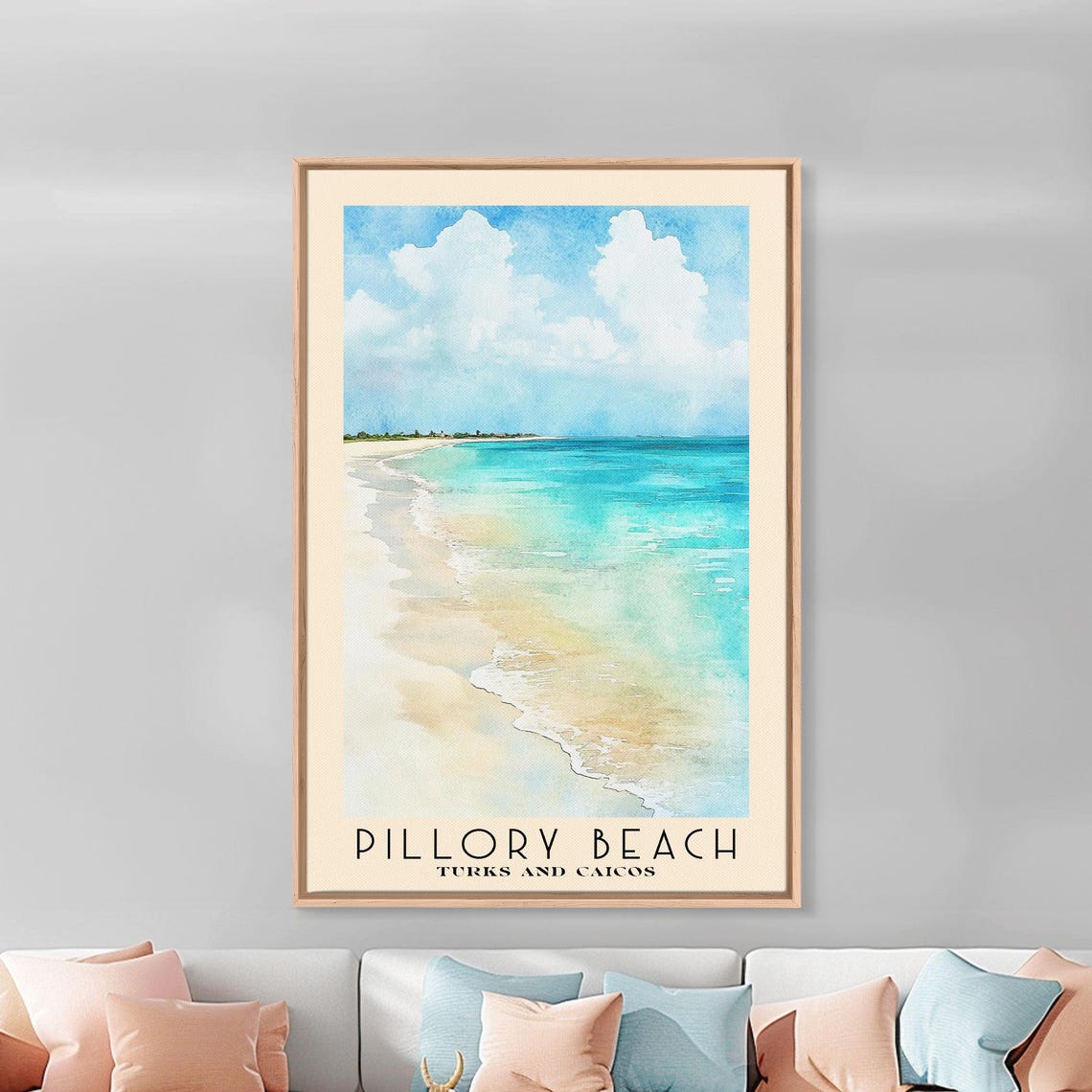 Pillory Beach Turks And Caicos White Sand Turquoise Water Poster - Image 3