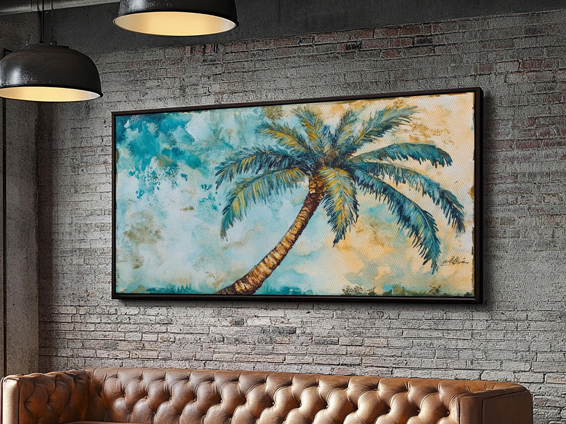 Vintage Palm Tree Florida Coastal Poster Print - Image 4