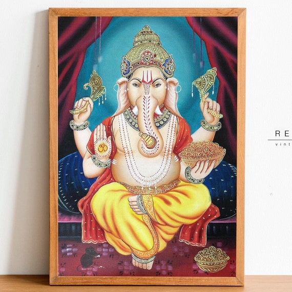 Lord Ganesha, Hindu Altar Spiritual Art