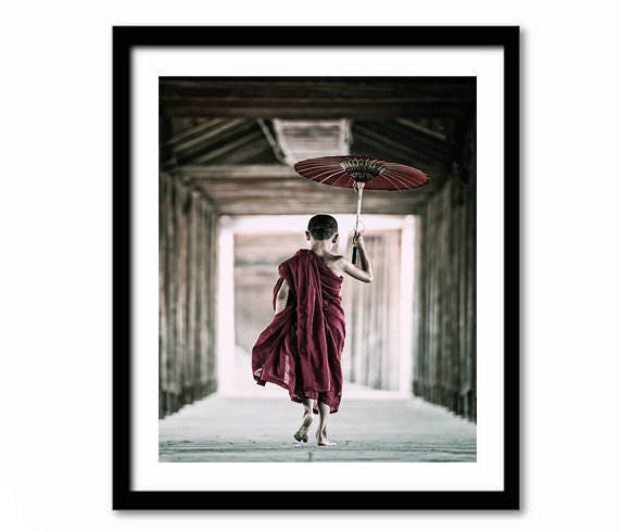 Thailand Travel Poster, Eastern Living Room Decor