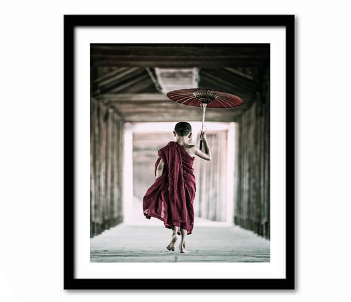 Thailand Travel Poster, Eastern Living Room Decor