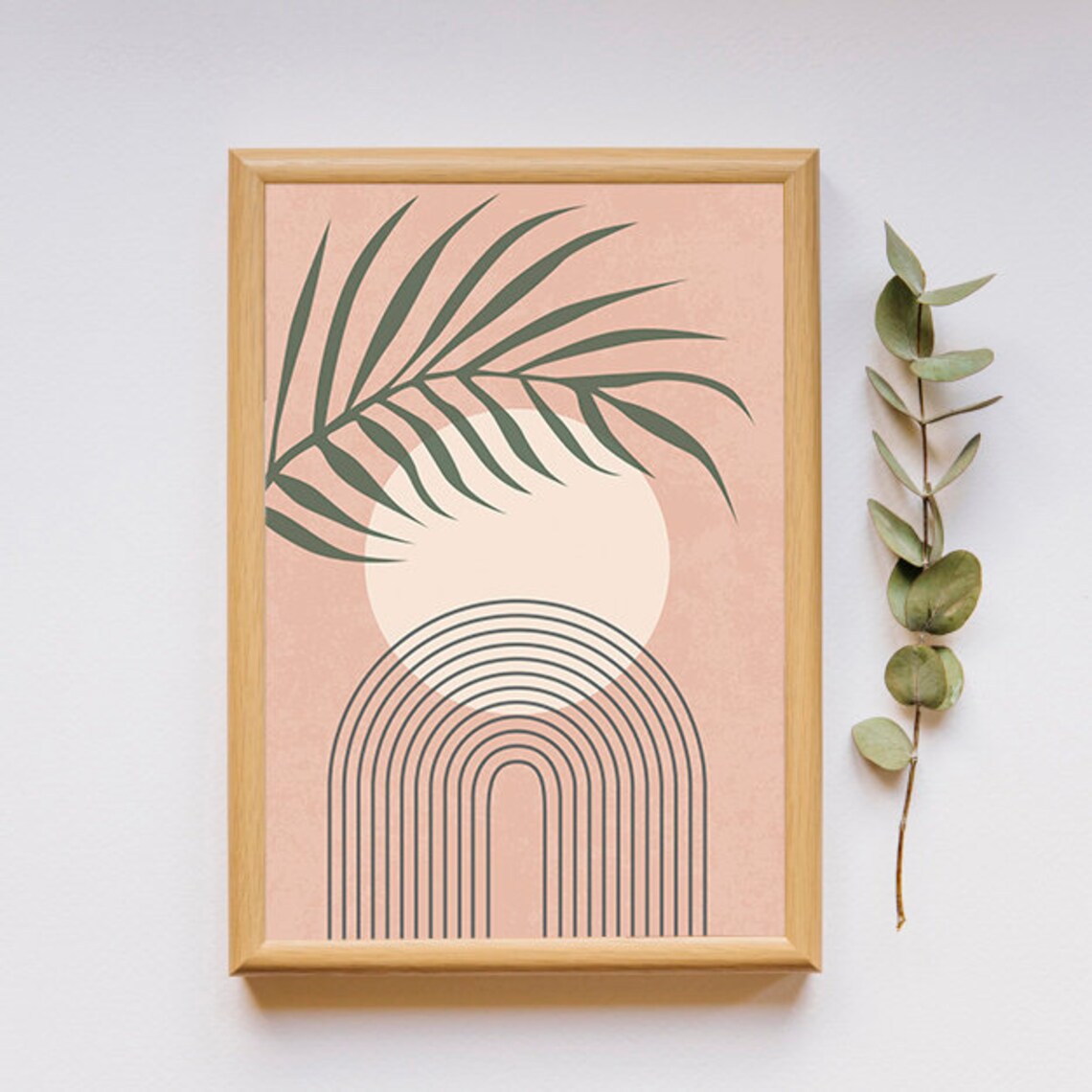 Abstract Botanical Print, Boho Wall Decor