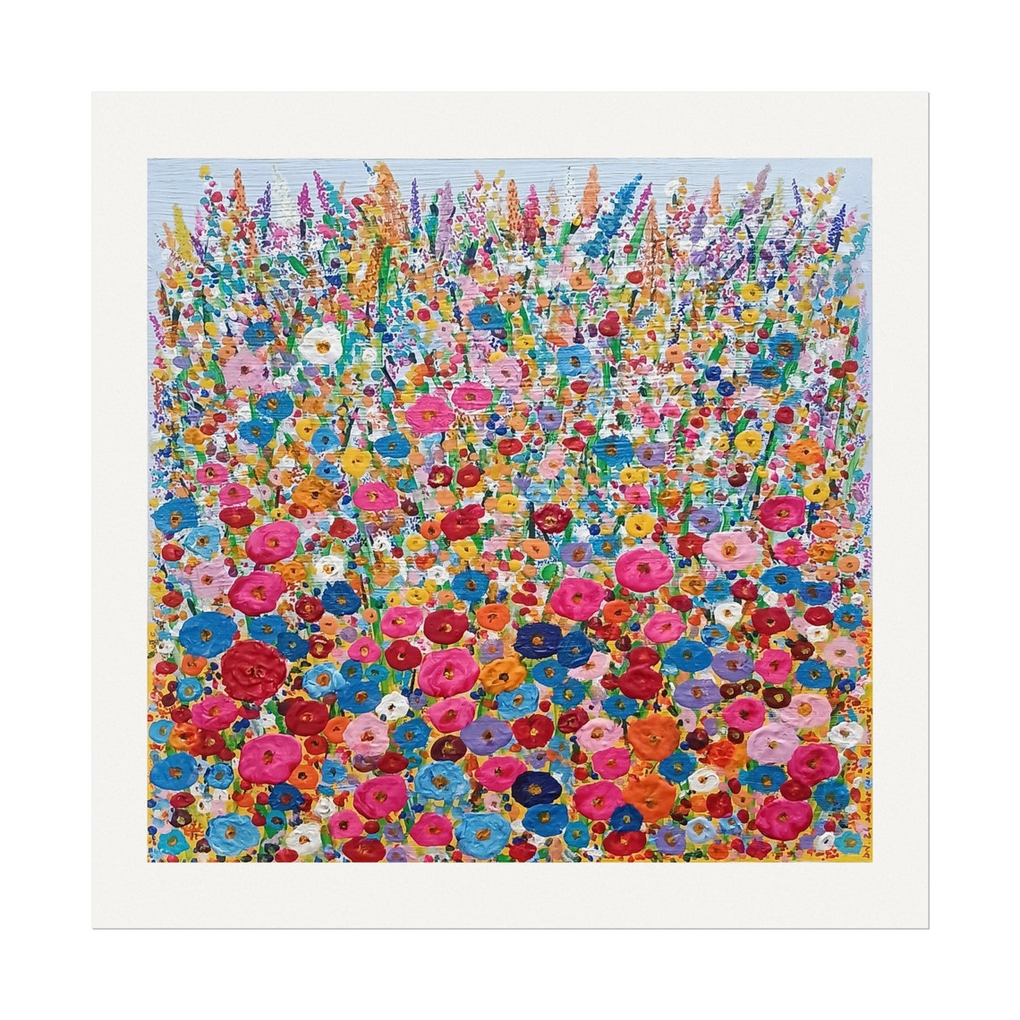 Vibrant Wildflower Meadow Bursting With Colorful Poppy Poster - Image 3