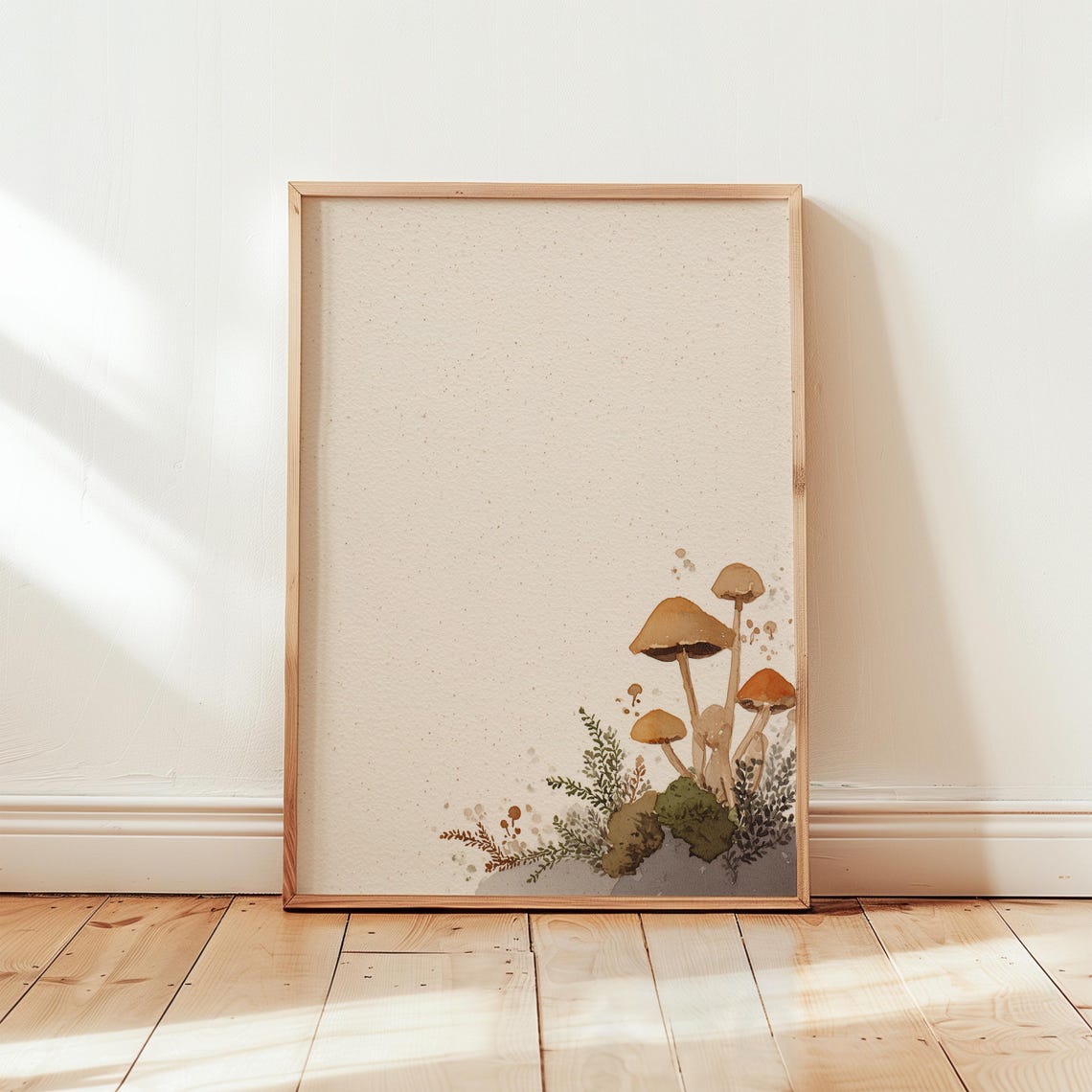 Cottagecore Mushroom Print Botanical Forest Wall Art