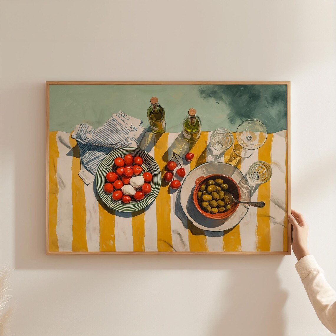 Mediterranean Kitchen Italian Food Still Life Art Print