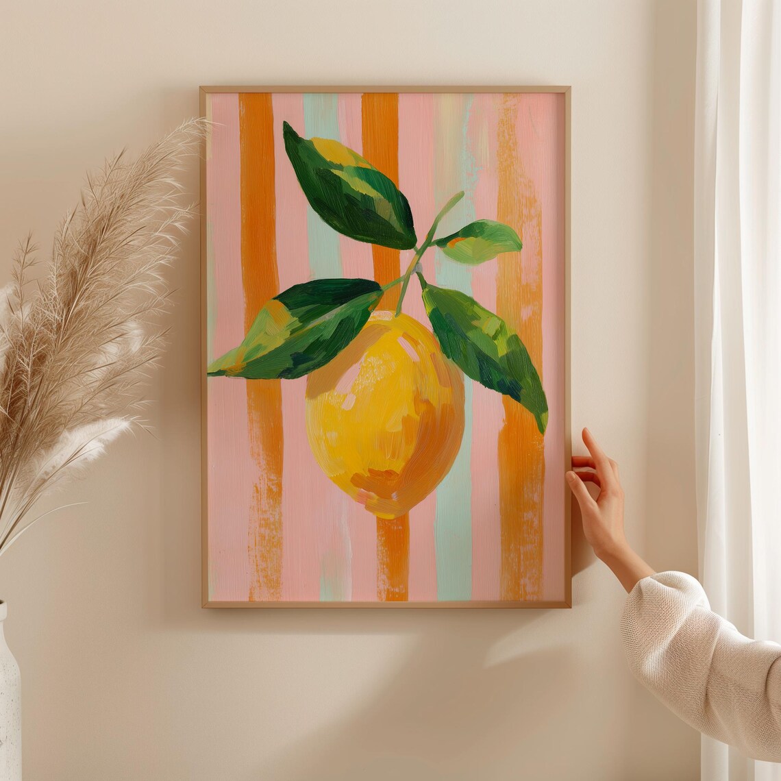 Lemon Art Print, Hello Summer Kitchen Decor