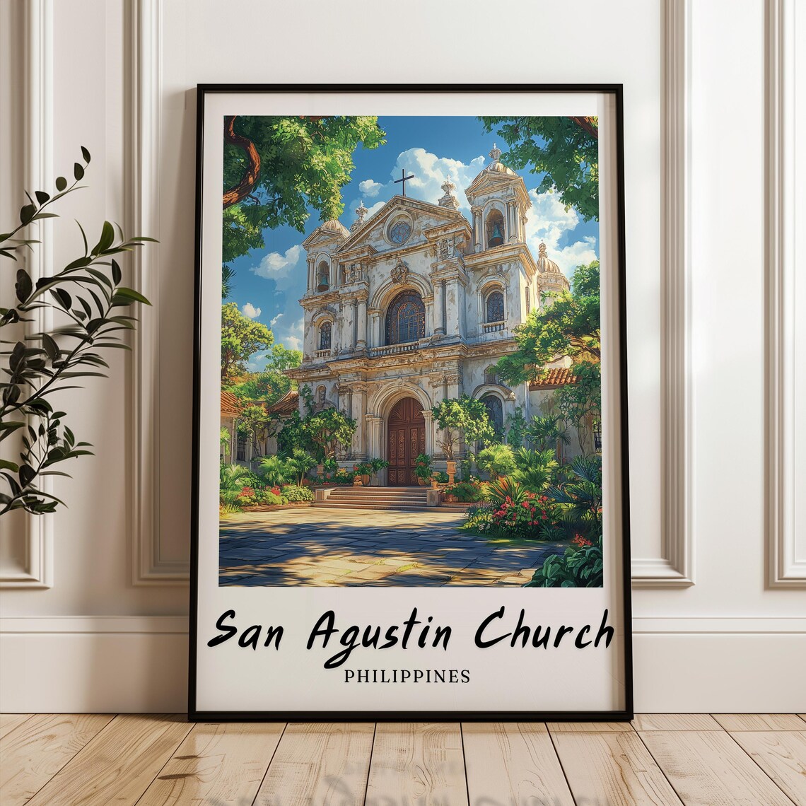 San Agustin Church Philippines, Travel Poster