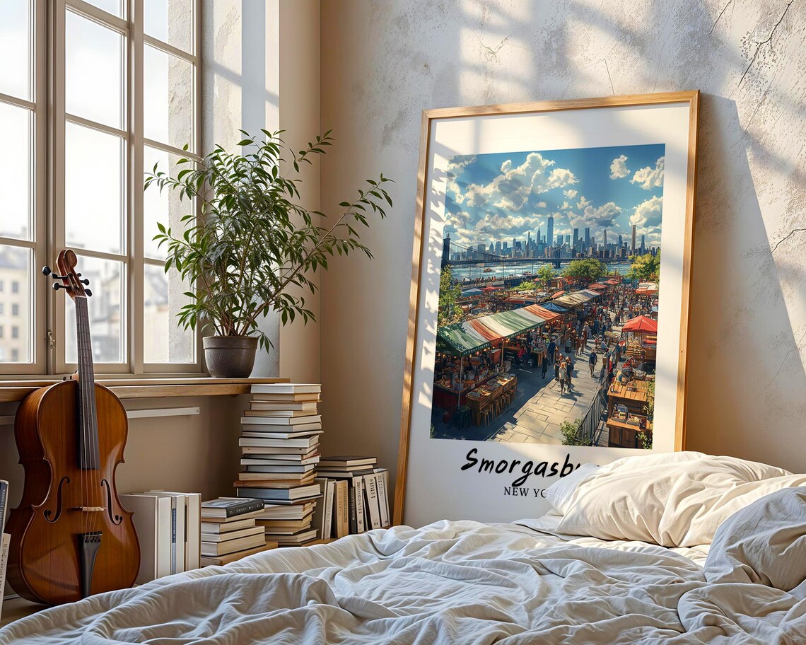 New York City Traditional Travel Poster, Wedding Gift - Image 3