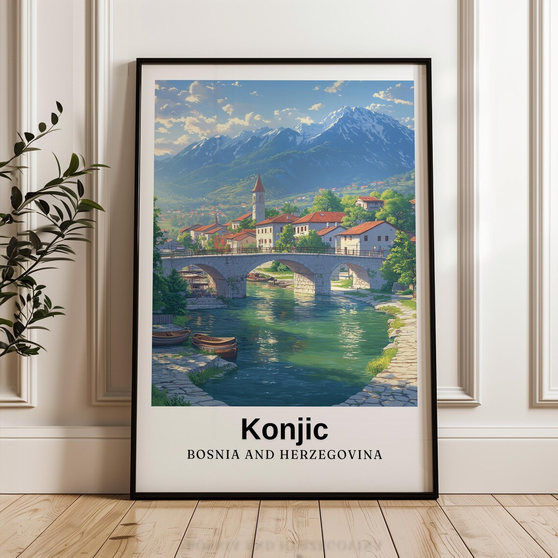 Konjic Travel Poster, Bosnia And Herzegovina