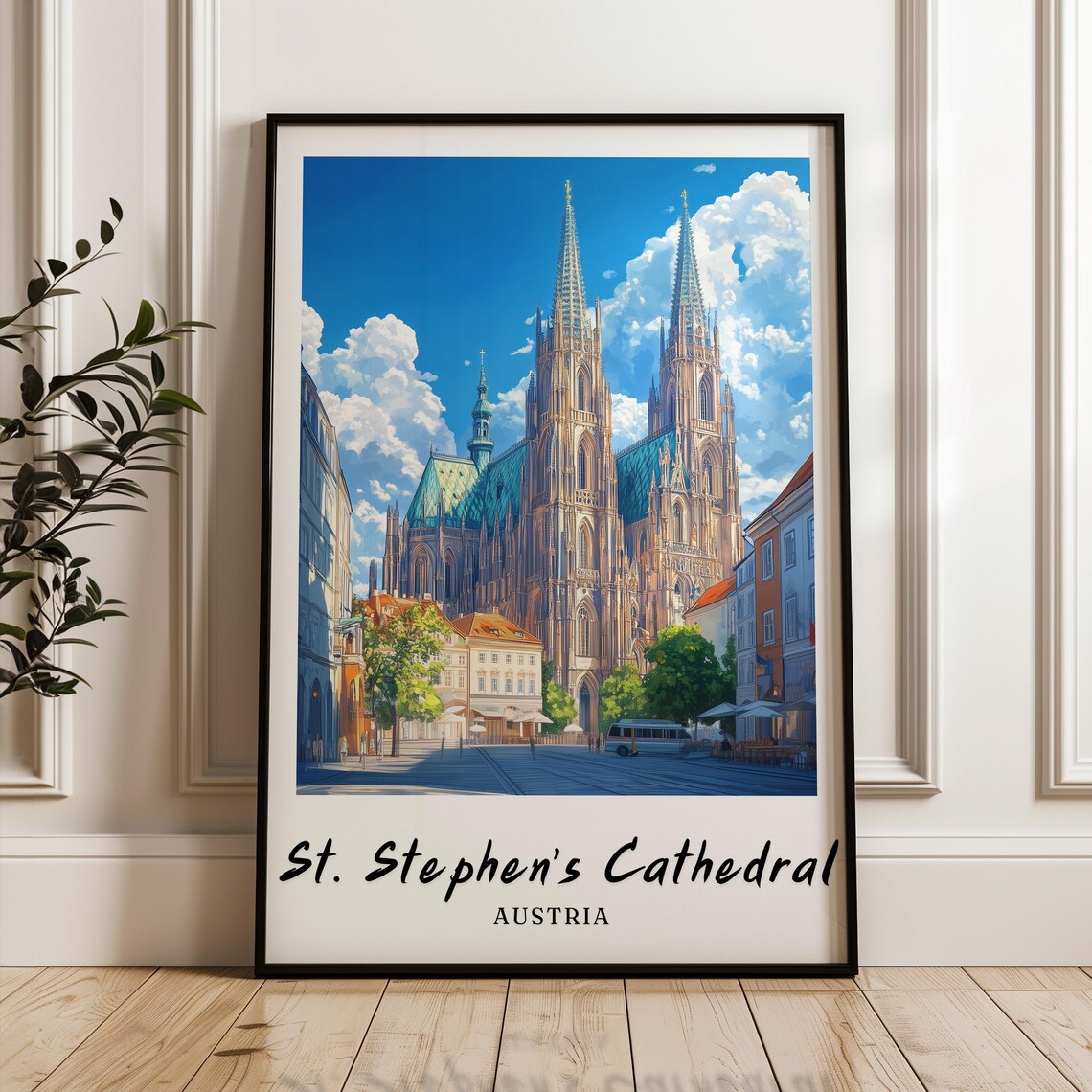 St Stephens Cathedral Austria Travel Poster