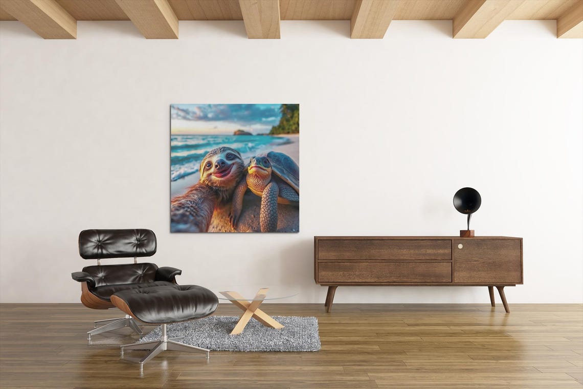 Sloth Poster Gift for Animal Lovers, Funny Nursery Decor - Image 2