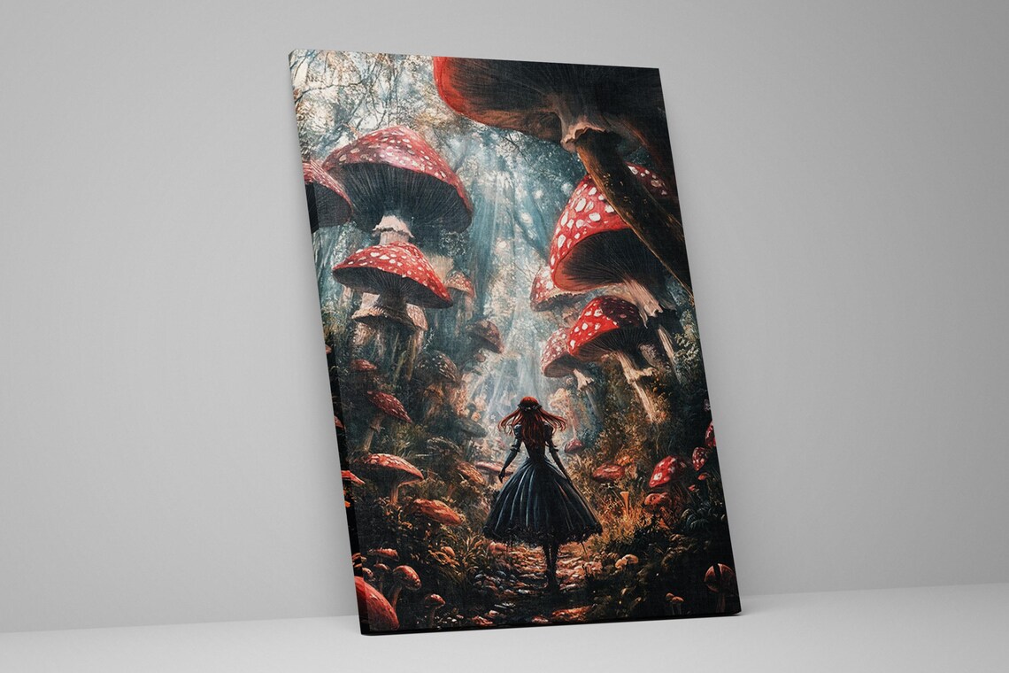 Dark Wonderland Gothic Alice in Wonderland Art Print - Image 2