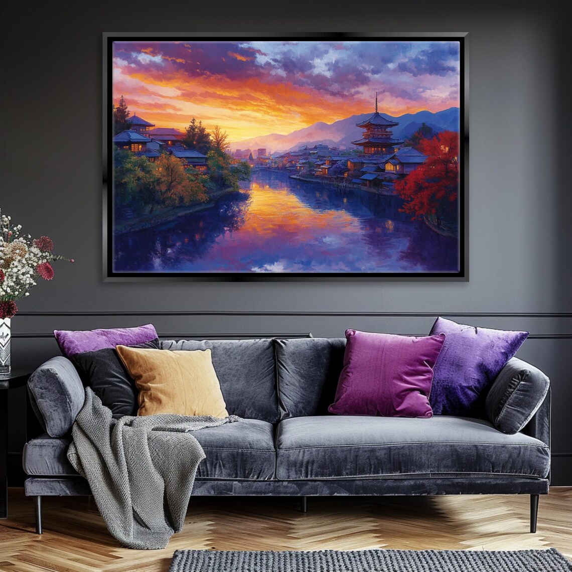Kyoto Temple at Dawn Poster, Zen Travel Art Print - Image 5