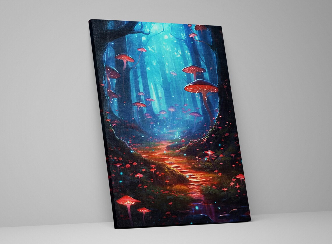 Enchanting Forest Dreams Wall Art Print Giclee Print On Thick Gallery Wrapped Artist Available In Extra Large Sizes - Image 5