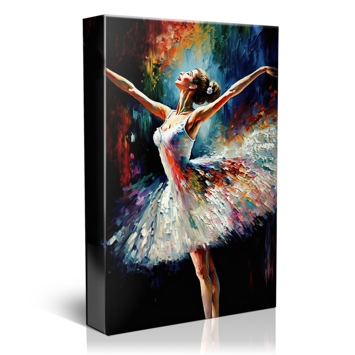 Ballerina Painting Print Reproduction Graceful Ballet Artwork Giclee Print - Image 4