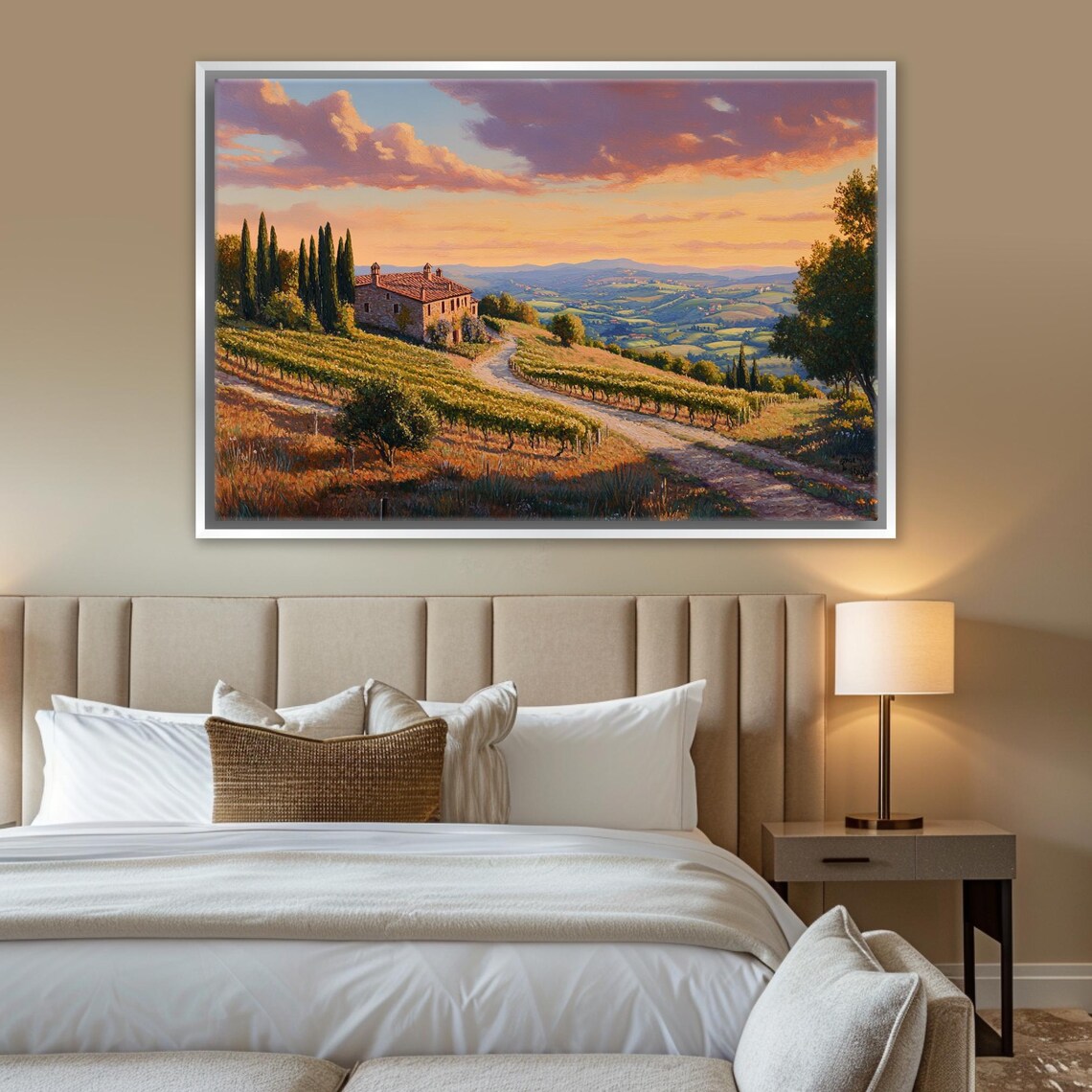 Tuscany Landscape Art Print, Europe Travel Decor