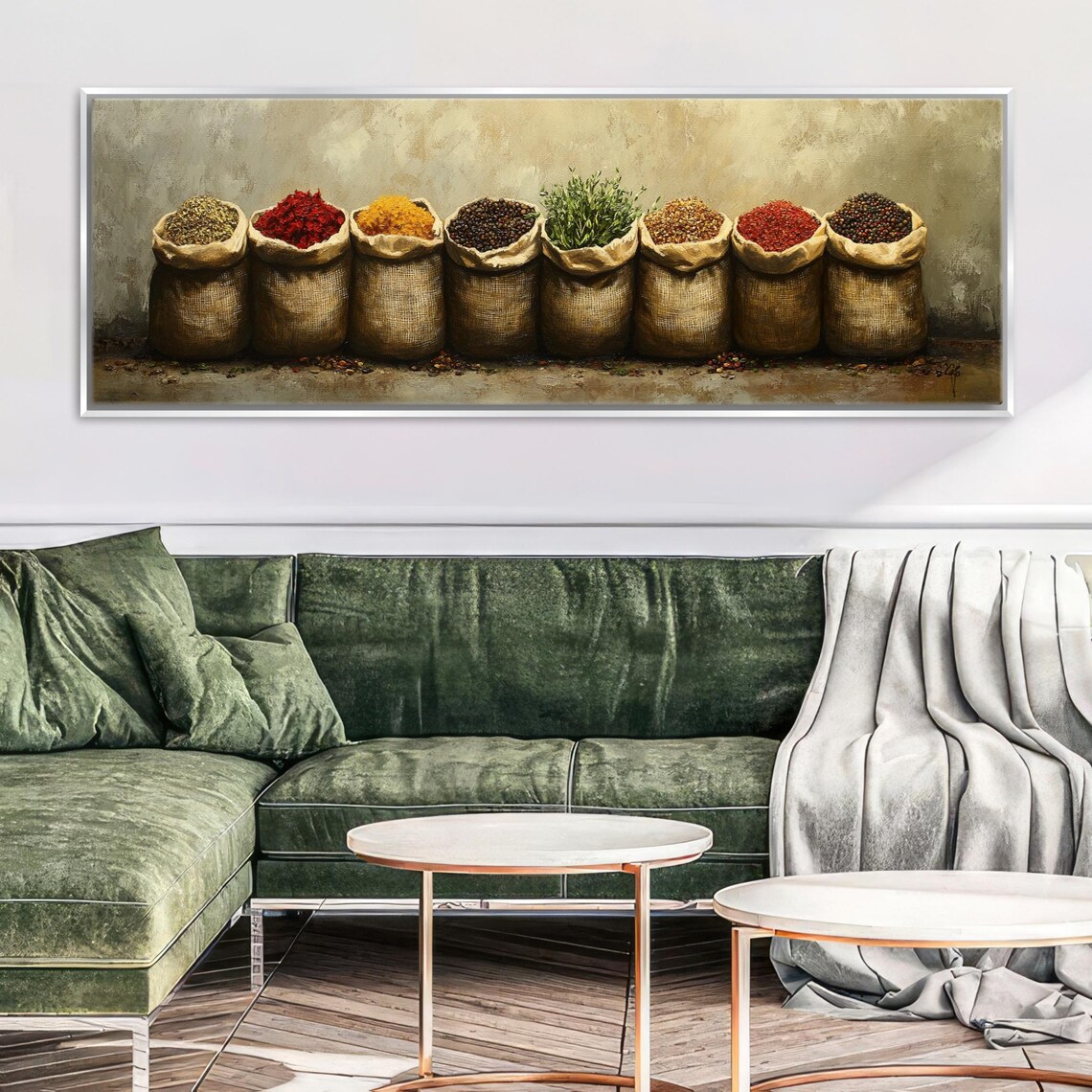 Rustic Farmhouse Herbs And Spices Panoramic Print - Image 5