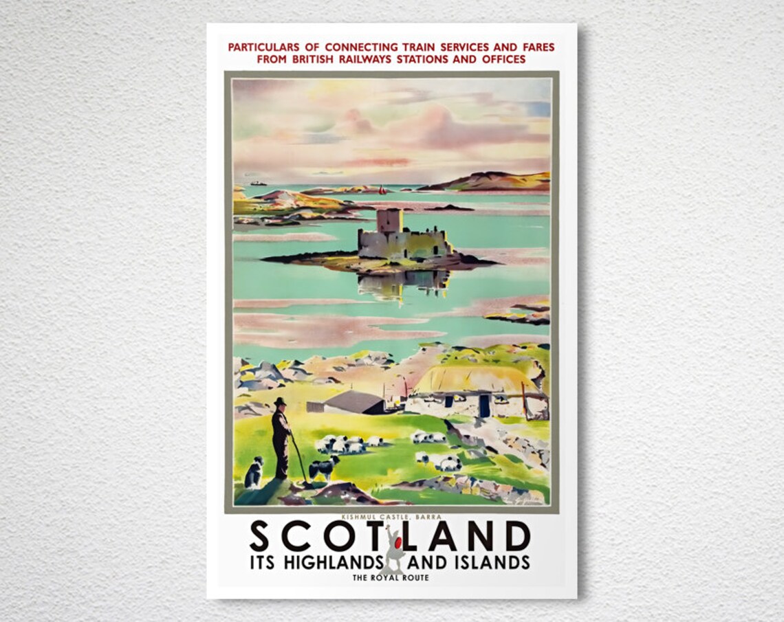 Scotland Vintage Travel Poster, European Travel Poster - Image 2