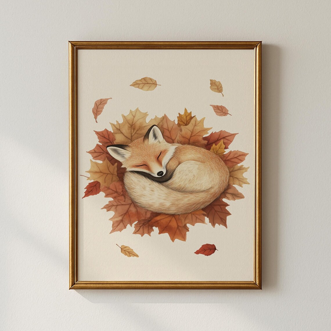 Thanksgiving Fox Print Holiday Wall Art Bathroom Collected Prints Cpp645