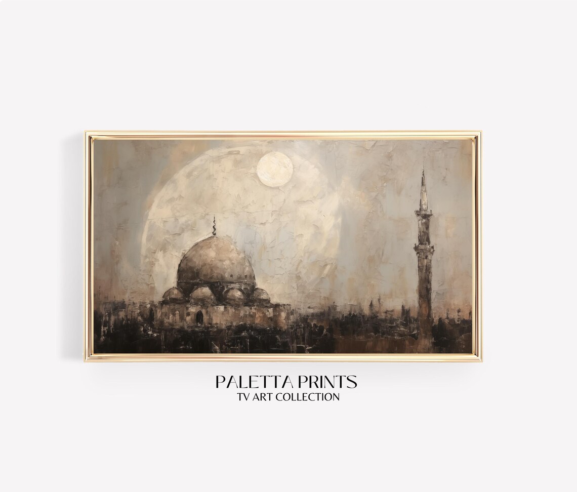 Islamic Mosque Abstract Art Print, Ramadan Decor - Image 3