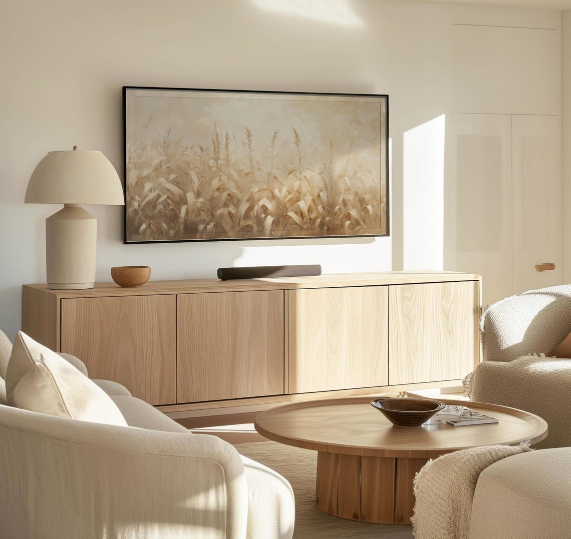 Frame Tv Golden Cornfield Art Art For Frame Tvs Cozy Harvest Scene Tv Art Rustic Vintage Tv Art Paletta Prints - Image 3