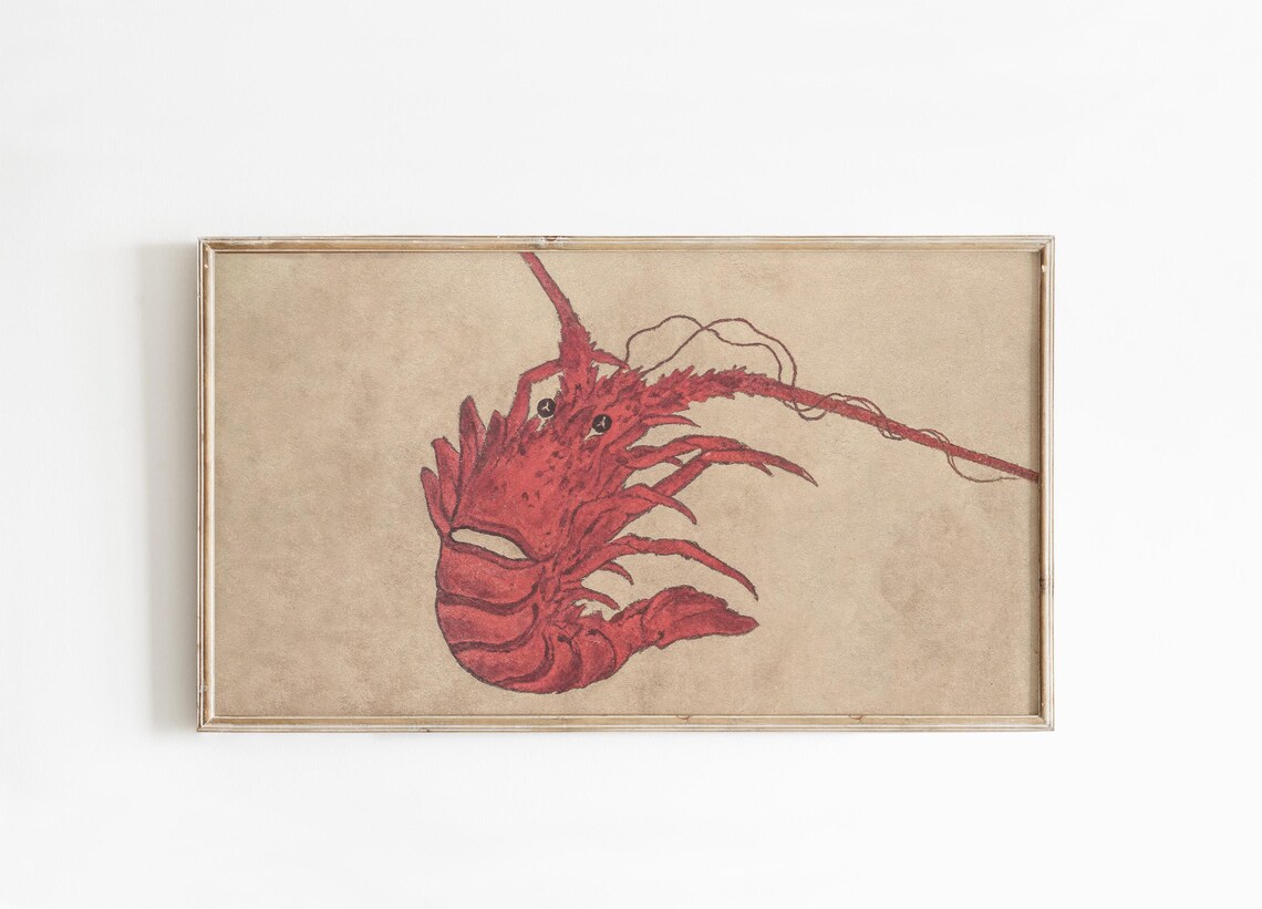 Lobster Neutral Coastal Art For TV