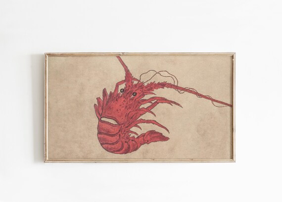 Lobster Neutral Coastal Art For TV