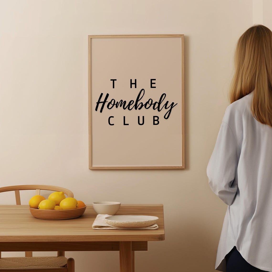 The Homebody Club Print Trendy Wall Art Retro Print Trendy Art Gallery Wall Living Room Wall Art Trendy Poster Quote Print - Image 3