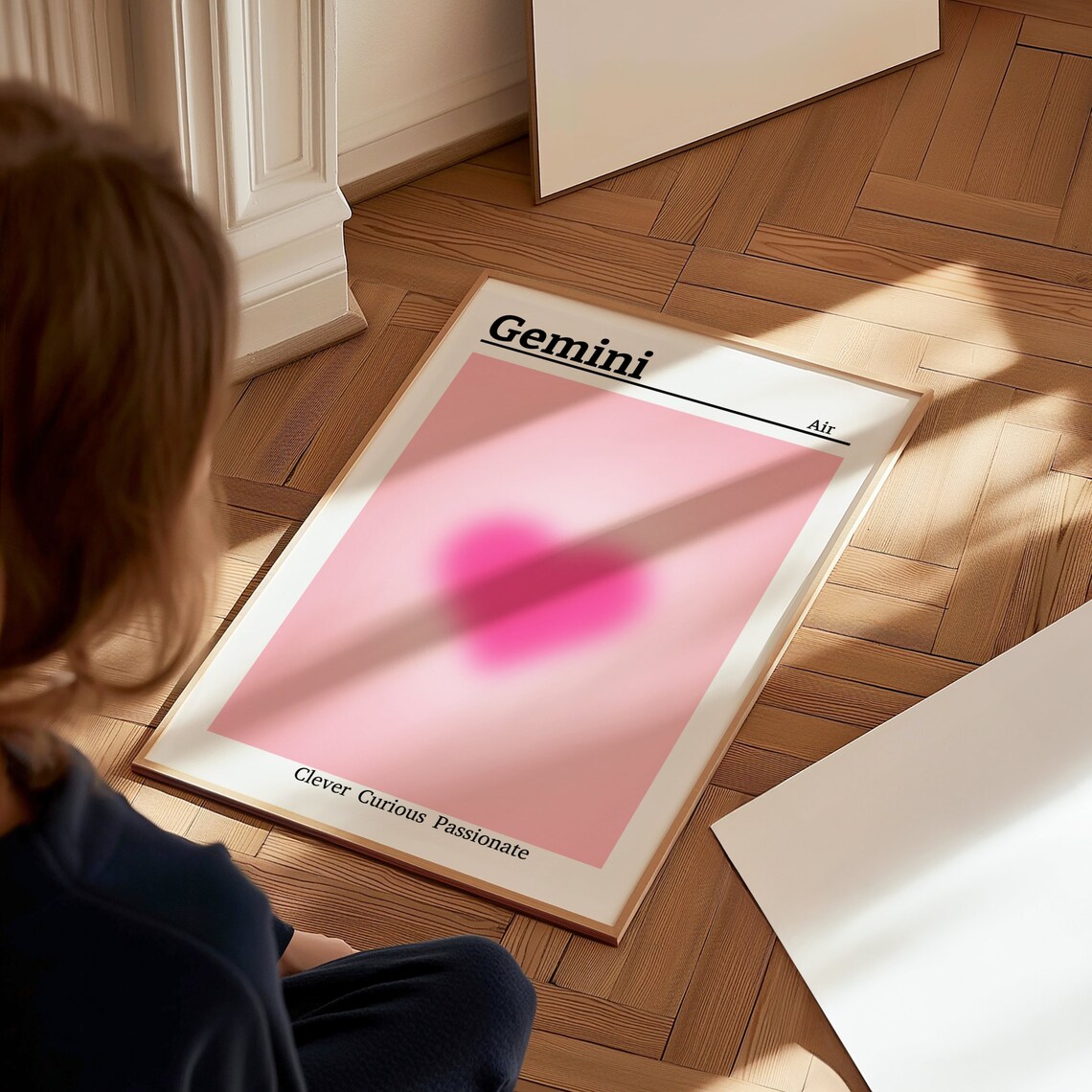 Gemini Zodiac Sign Astrology Poster, Birthday Gift - Image 3