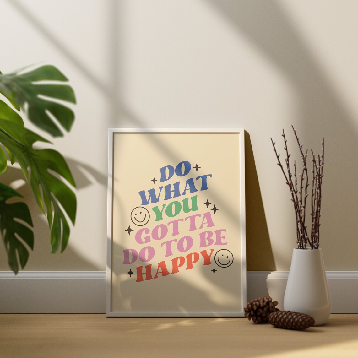 Retro Groovy Inspirational Quote Art Print - Image 4