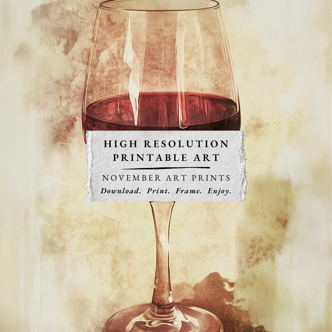 Vintage Wine Poster, Rustic Vineyard Decor - Image 3