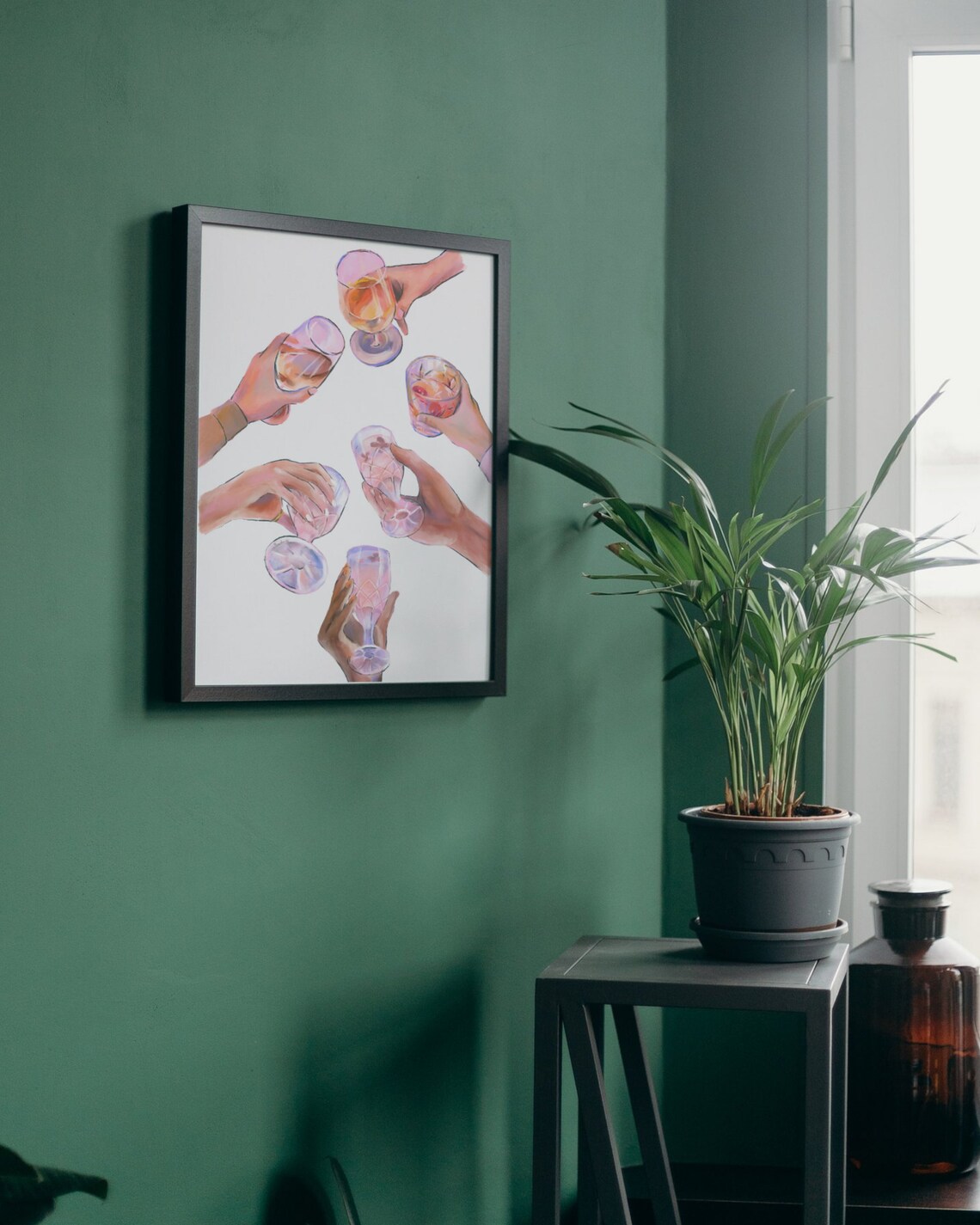 Bar Cart Decor Drinks Print Wall Art Print - Image 3
