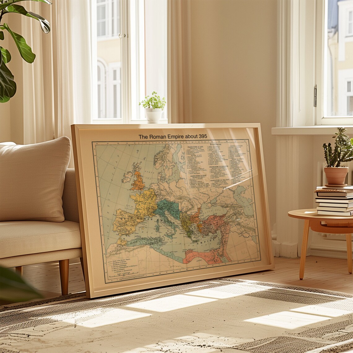 Roman Empire Map Poster, Ancient Rome Provinces - Image 2