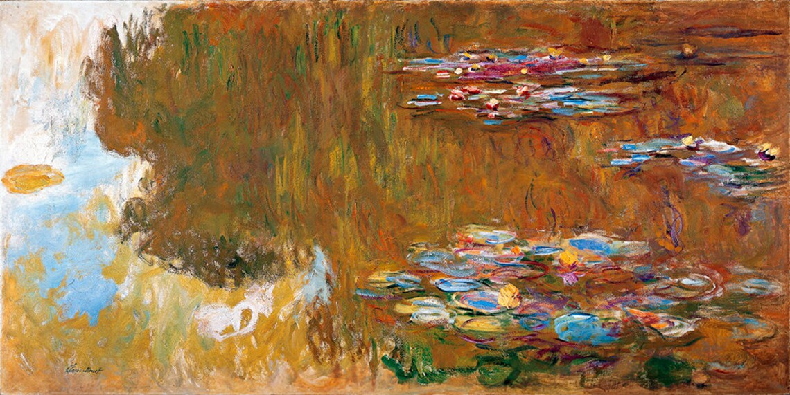 Claude Monet The Water Lily Pond Fine Art Glice 1917 Sku 0162