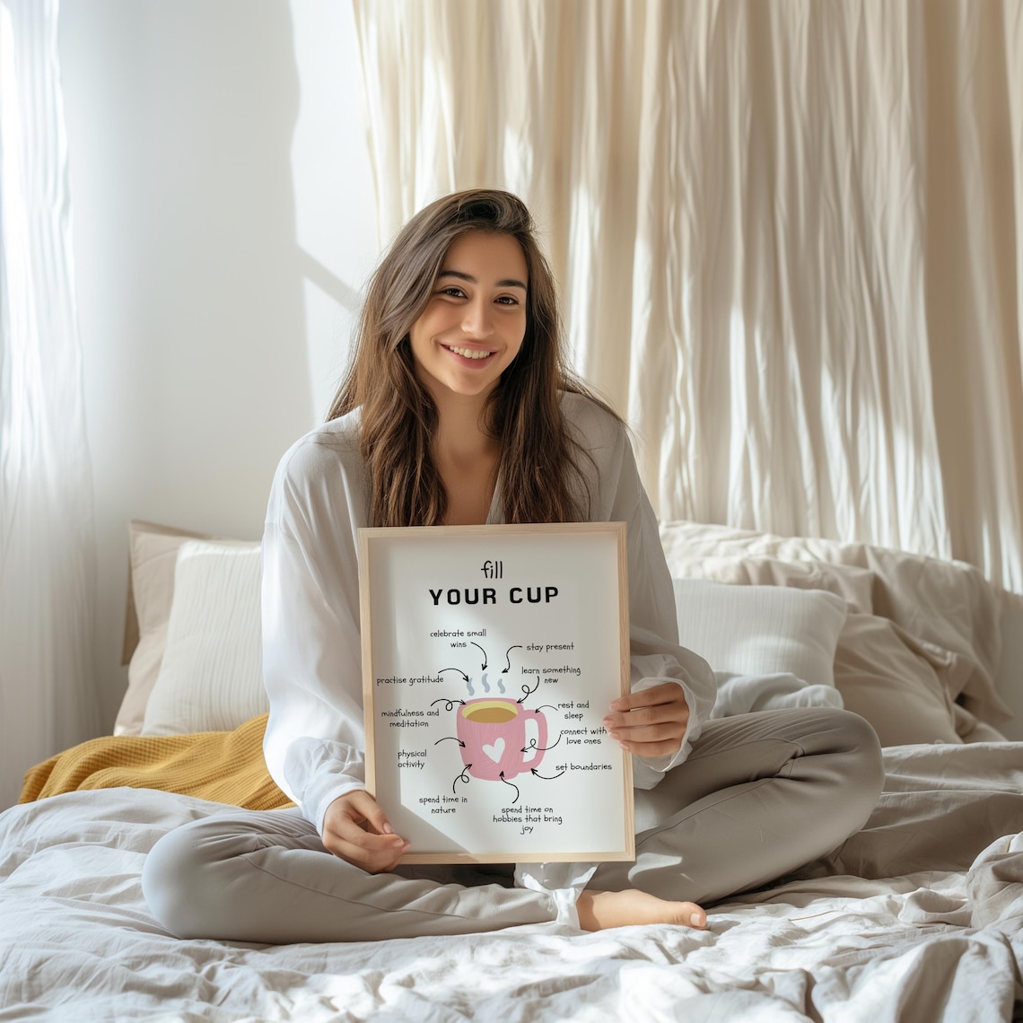 Mental Health Self Care Spiritual Poster Art Print