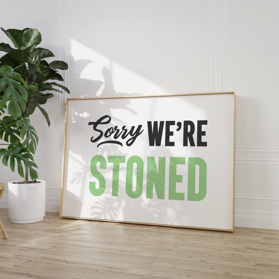 Funny Smoking Print Retro Apartment Decor Trendy Room Posters Horizontal Living Room Wall Art Black And White Funky Y2k Home Decor