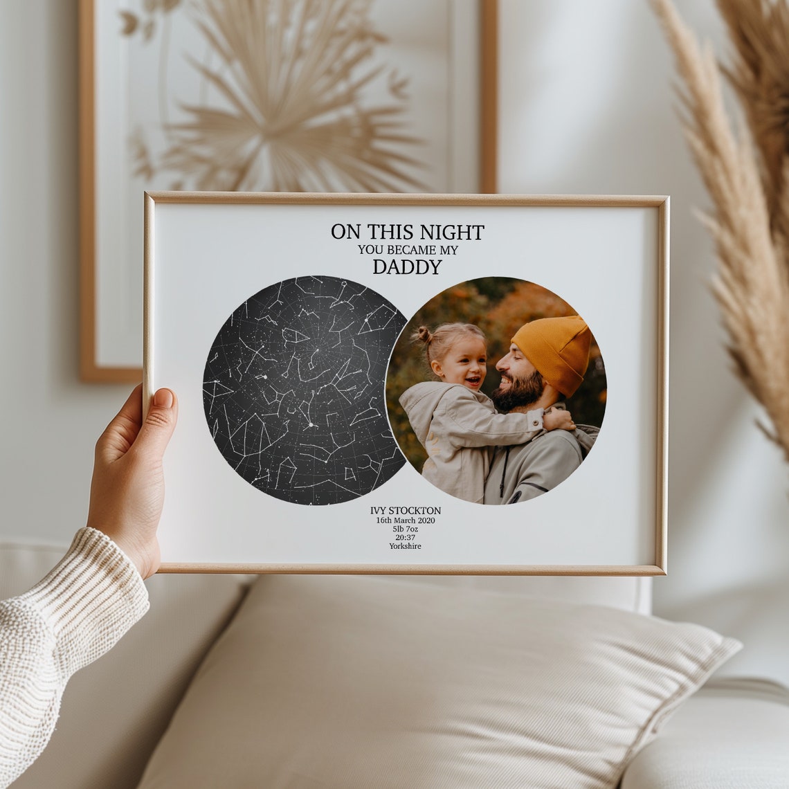 Custom Star Map Night Sky Poster, Personalized Gift