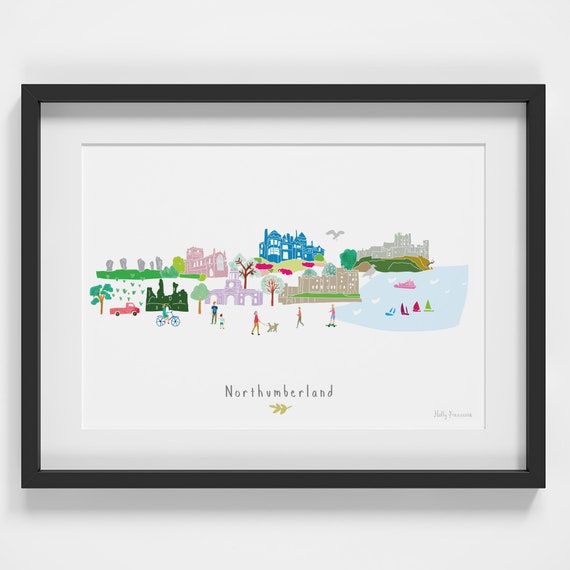 Northumberland County Skyline Landscape Art Print