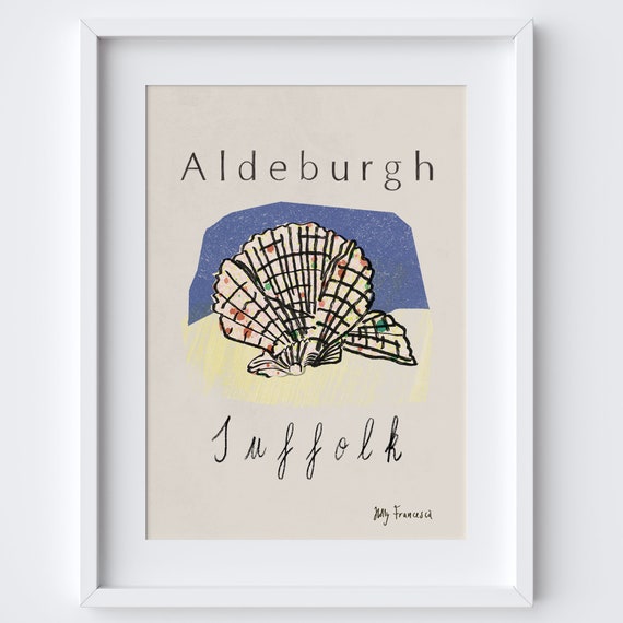Aldeburgh Suffolk Coast Poster Print, Seafood