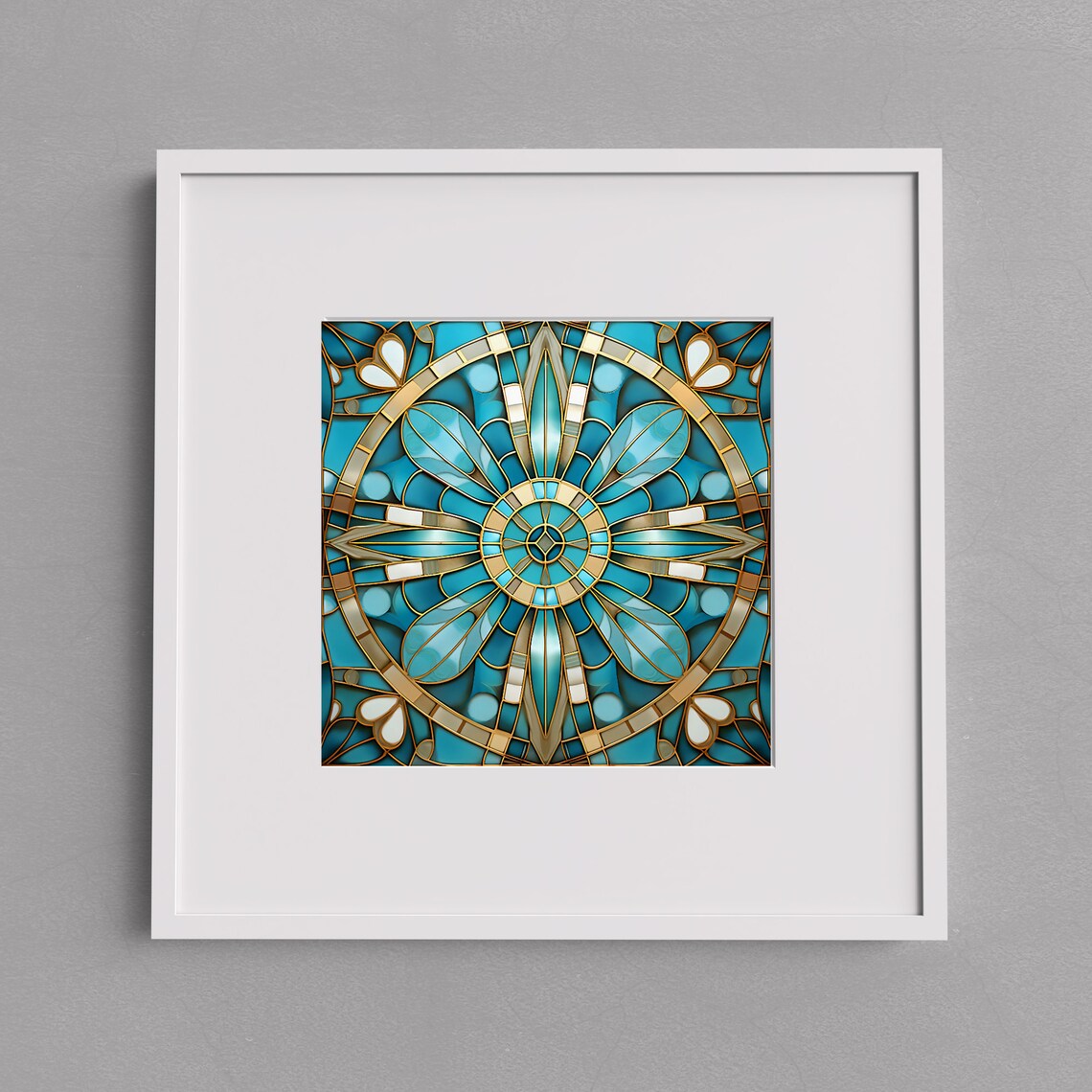 Art Deco Ceramic Tile, Art Nouveau Home Decor - Image 2